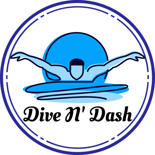 Dive N' Dash Adult swimming lessons logo